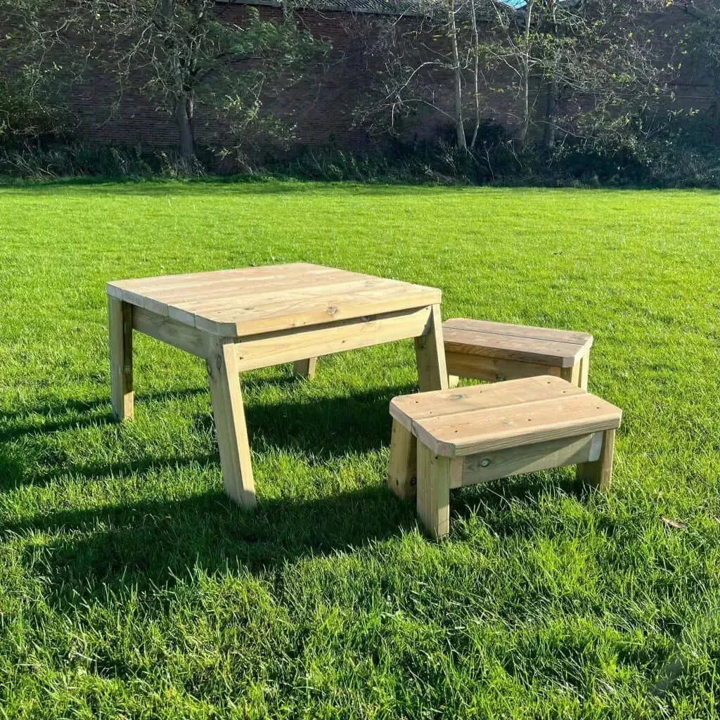 Children's Outdoor Mini Table and Benches-Children's Outdoor Mini Table and Benches