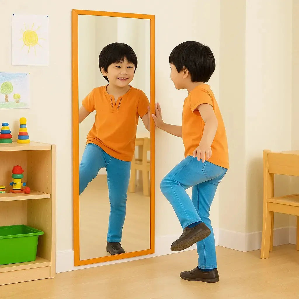 Childrens Wall Mounted Unbreakable Mirror-Childrens Wall Mounted Unbreakable Mirror