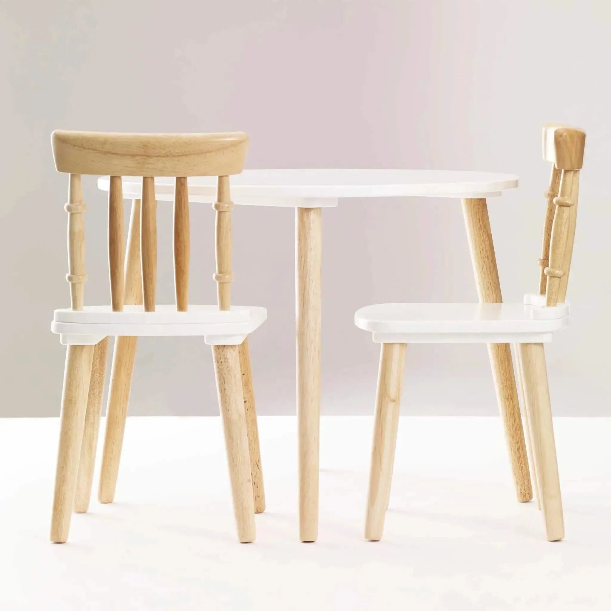 Children's Wooden Table and Chairs-Children's Wooden Table and Chairs