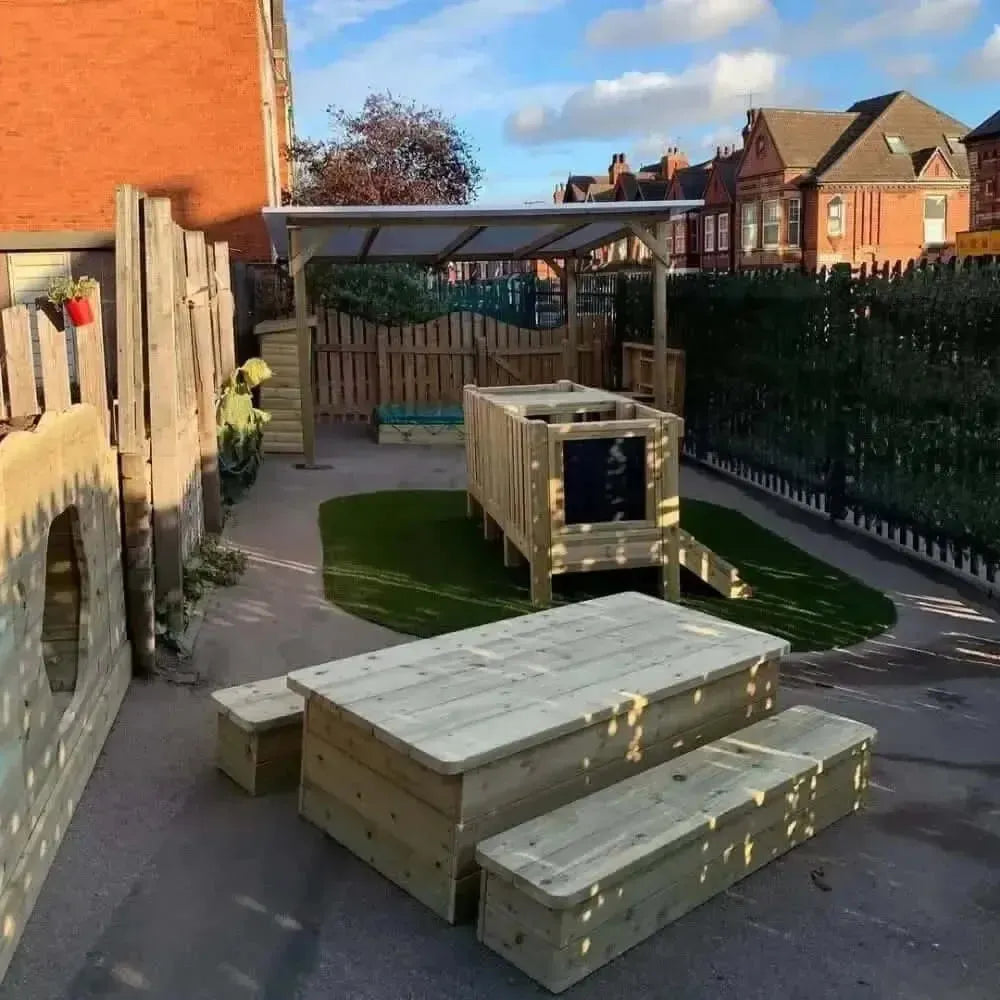 Chunky Table and Benches-Chunky Table and Benches