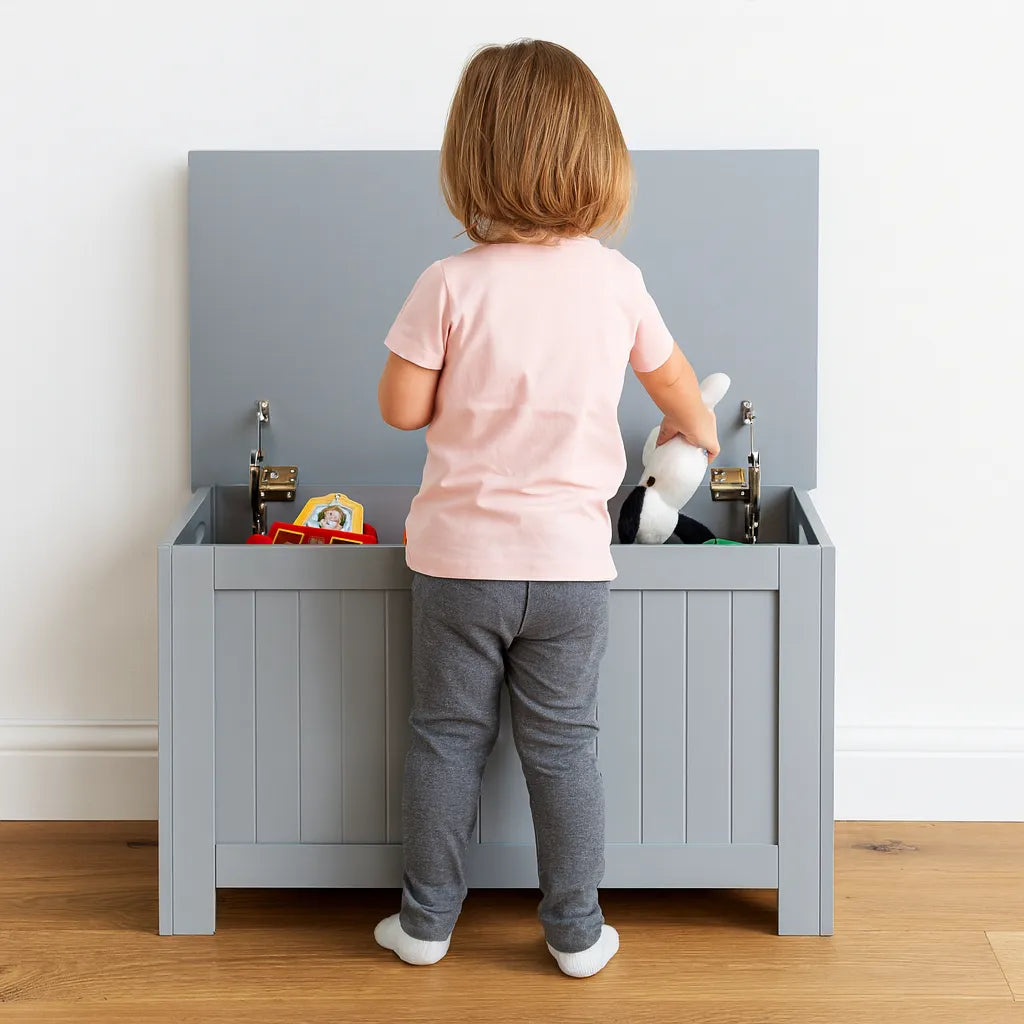 Classic Grey Toy Chest-Classic Grey Toy Chest