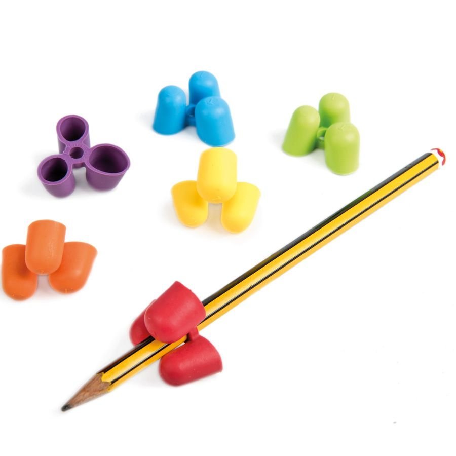 Claw Pencil Grip Pack of 6 - Large, The Claw Pencil Grips are a fun, affordable and effective way to teach young children how to hold their pencil correctly. All children, including those with Autism, ADHD, developmental disabilities, learning disabilities and general fine motor delay can all benefit from using the Claw Pencil Grips. When using the Claw Pencil Grips, students can focus on good handwriting rather than the mechanics of holding the pencil. The result is an efficient pencil grasp and improved h