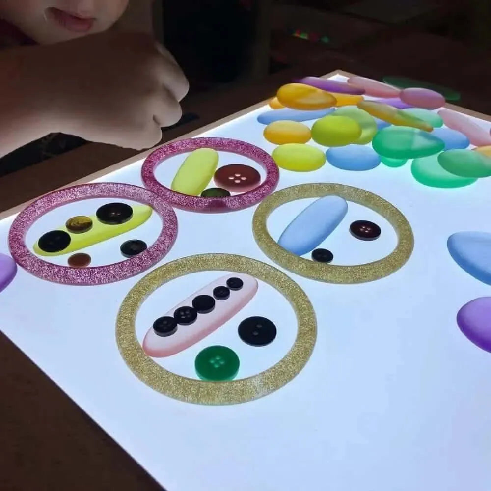 Clear Junior Rainbow Pebbles-Clear Junior Rainbow Pebbles