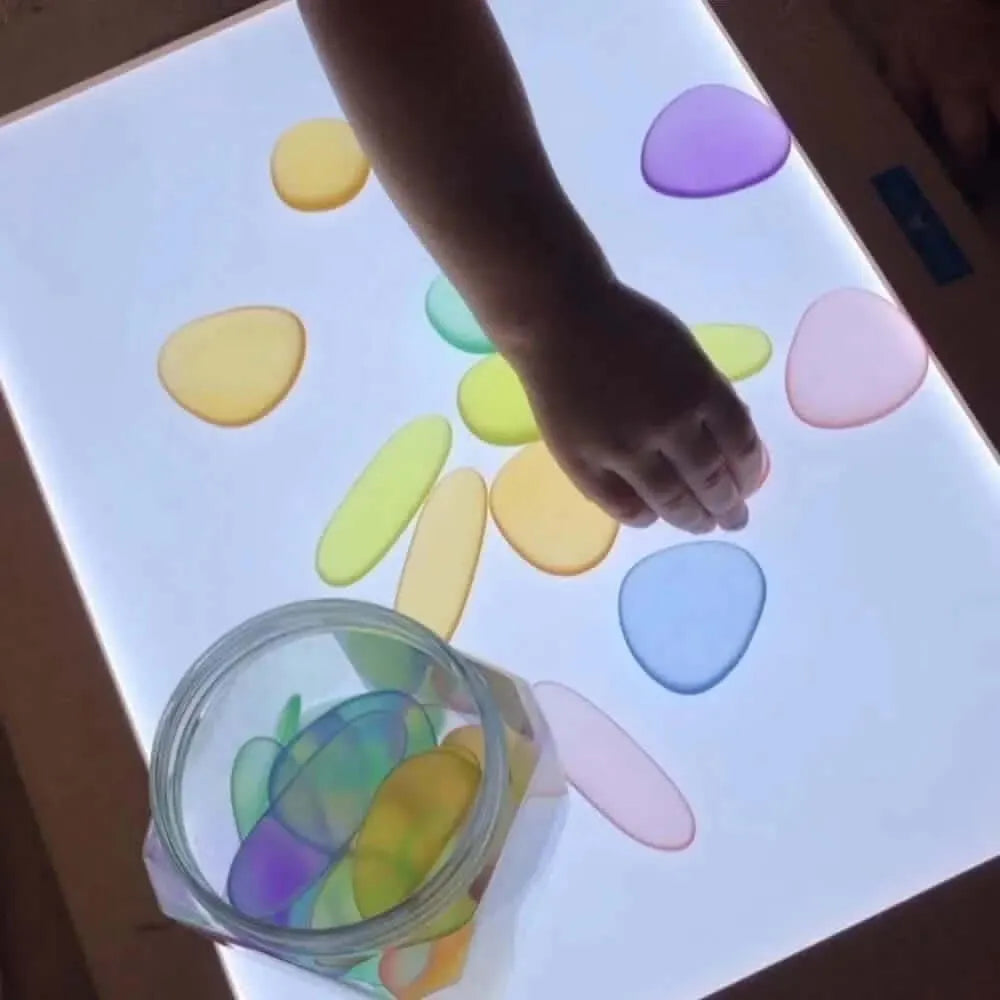 Clear Junior Rainbow Pebbles-Clear Junior Rainbow Pebbles