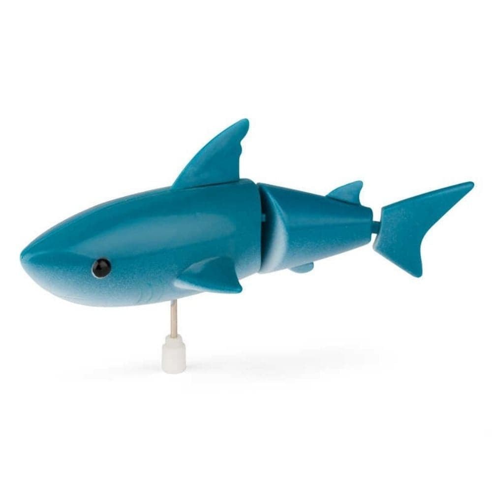 Clockwork Shark, Introducing the Clockwork Shark Bath Toy, a delightful addition to your little one's bath time routine. This wind-up toy is designed to amaze and entertain children as they watch the shark swim through the water.With a simple twist of the clockwork mechanism, this shark bath toy magically comes to life. As it swims, its rear fin gracefully swishes back and forth, propelling it forward with a realistic swimming motion. Your child will be captivated by the shark's graceful movements as it gli