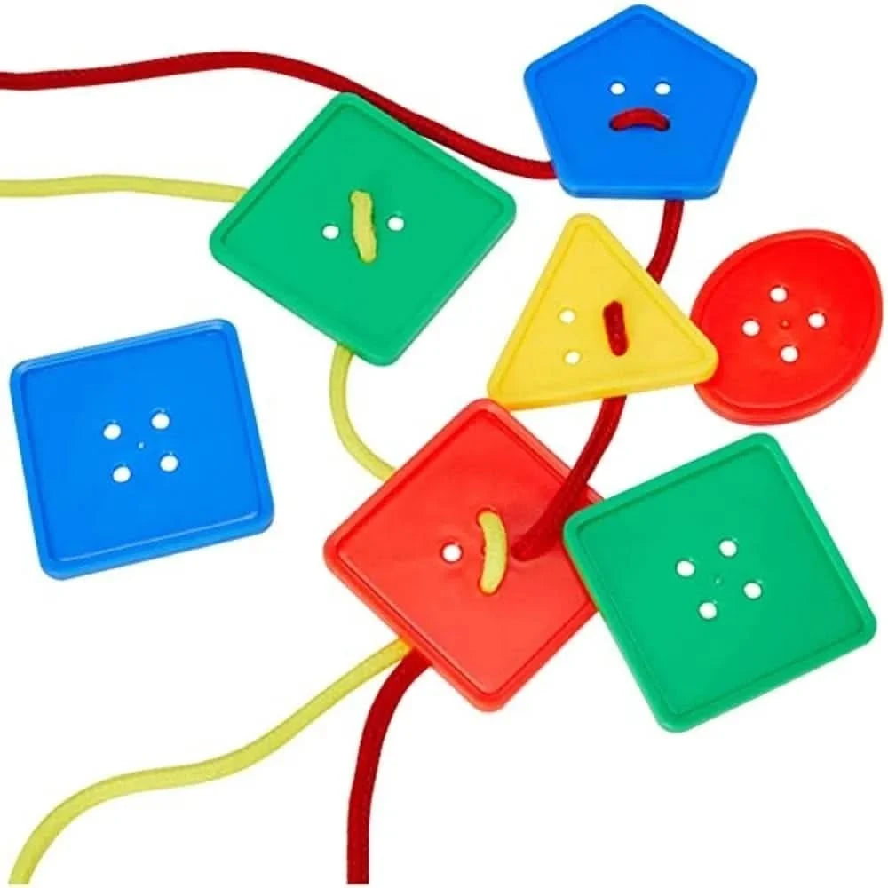 Colossal Buttons with Threading Laces-Colossal Buttons with Threading Laces