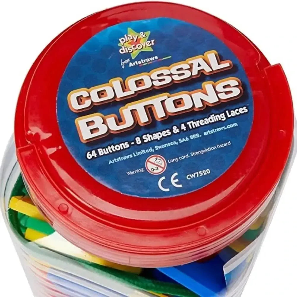 Colossal Buttons with Threading Laces-Colossal Buttons with Threading Laces