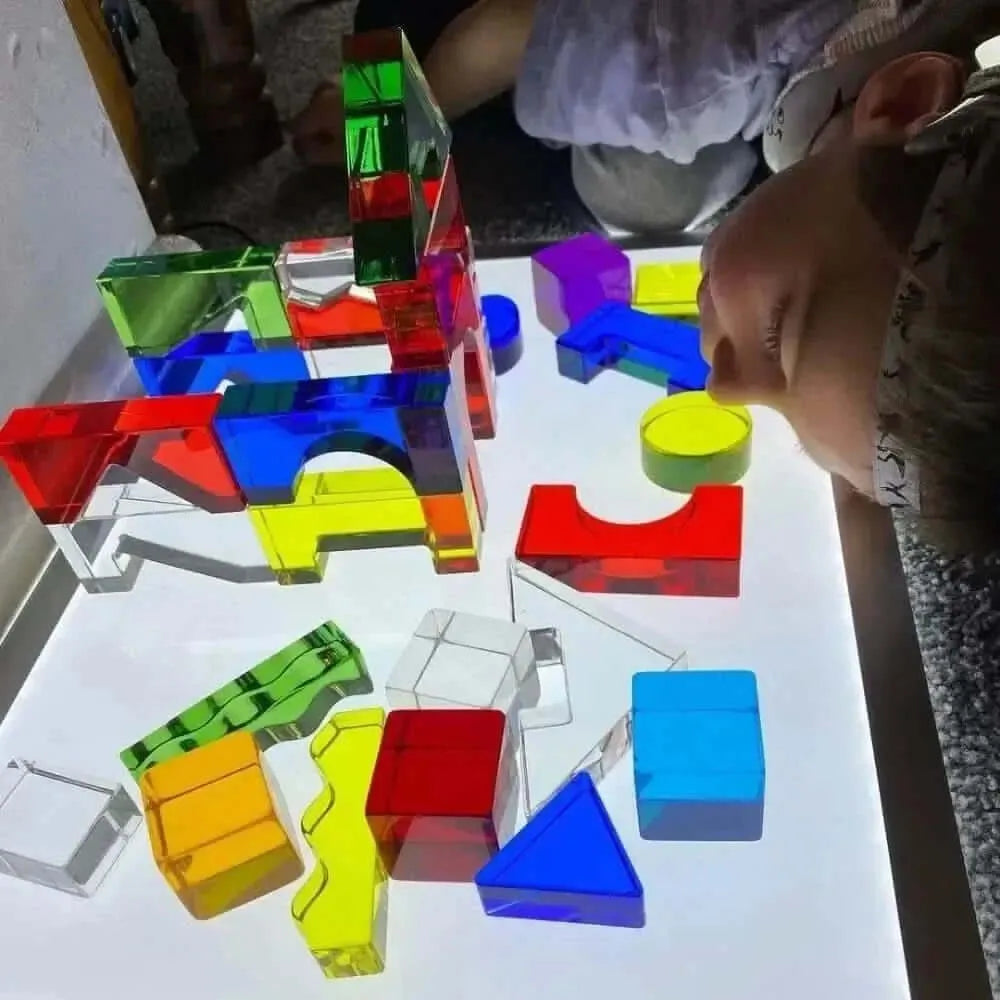 Colour Acrylic Block Set Pack of 25-Colour Acrylic Block Set Pack of 25