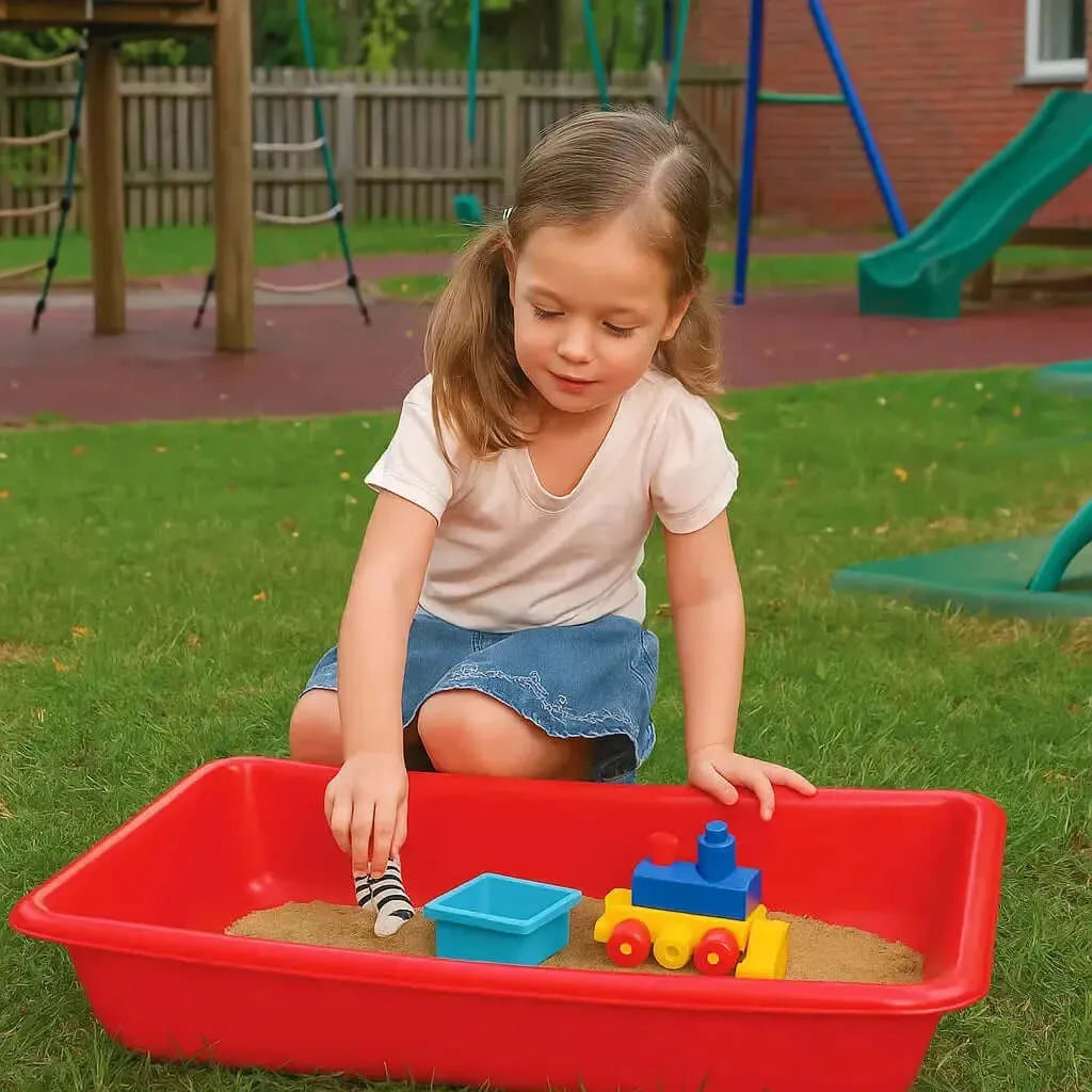 Coloured Desktop Sand and Water Tray with Stand-Coloured Desktop Sand and Water Tray with Stand