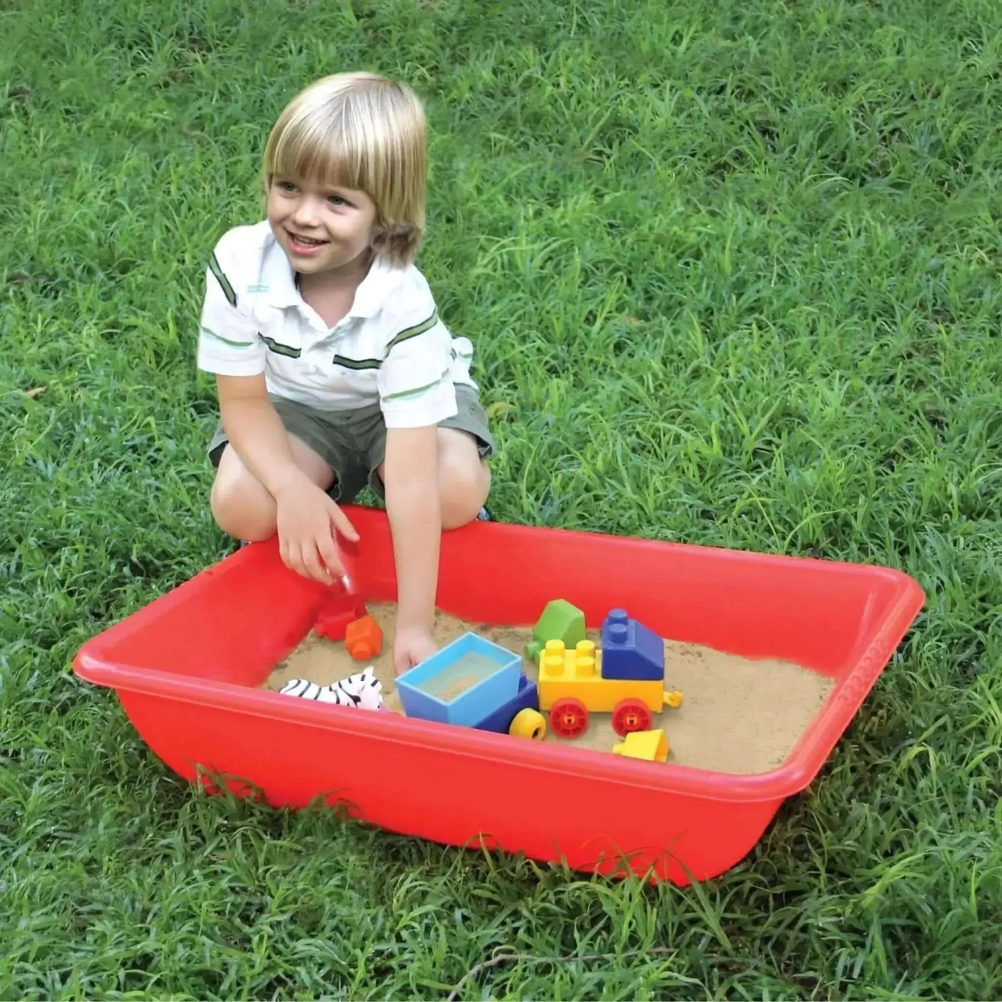 Coloured Desktop Sand and Water Tray with Stand-Coloured Desktop Sand and Water Tray with Stand