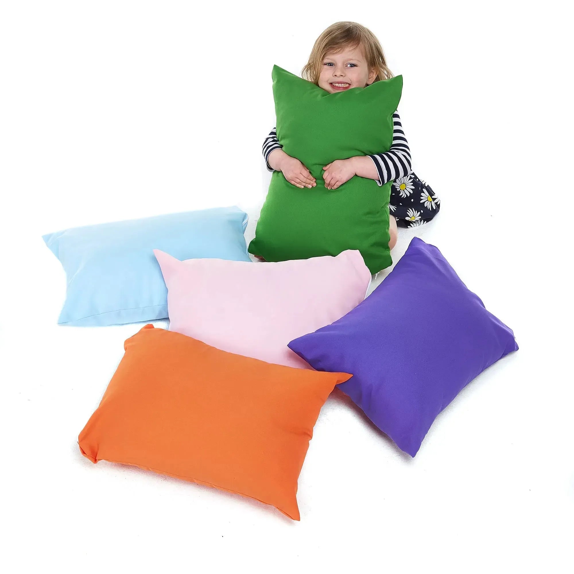 Colourful Floor Cushions Pack of 5-Colourful Floor Cushions Pack of 5