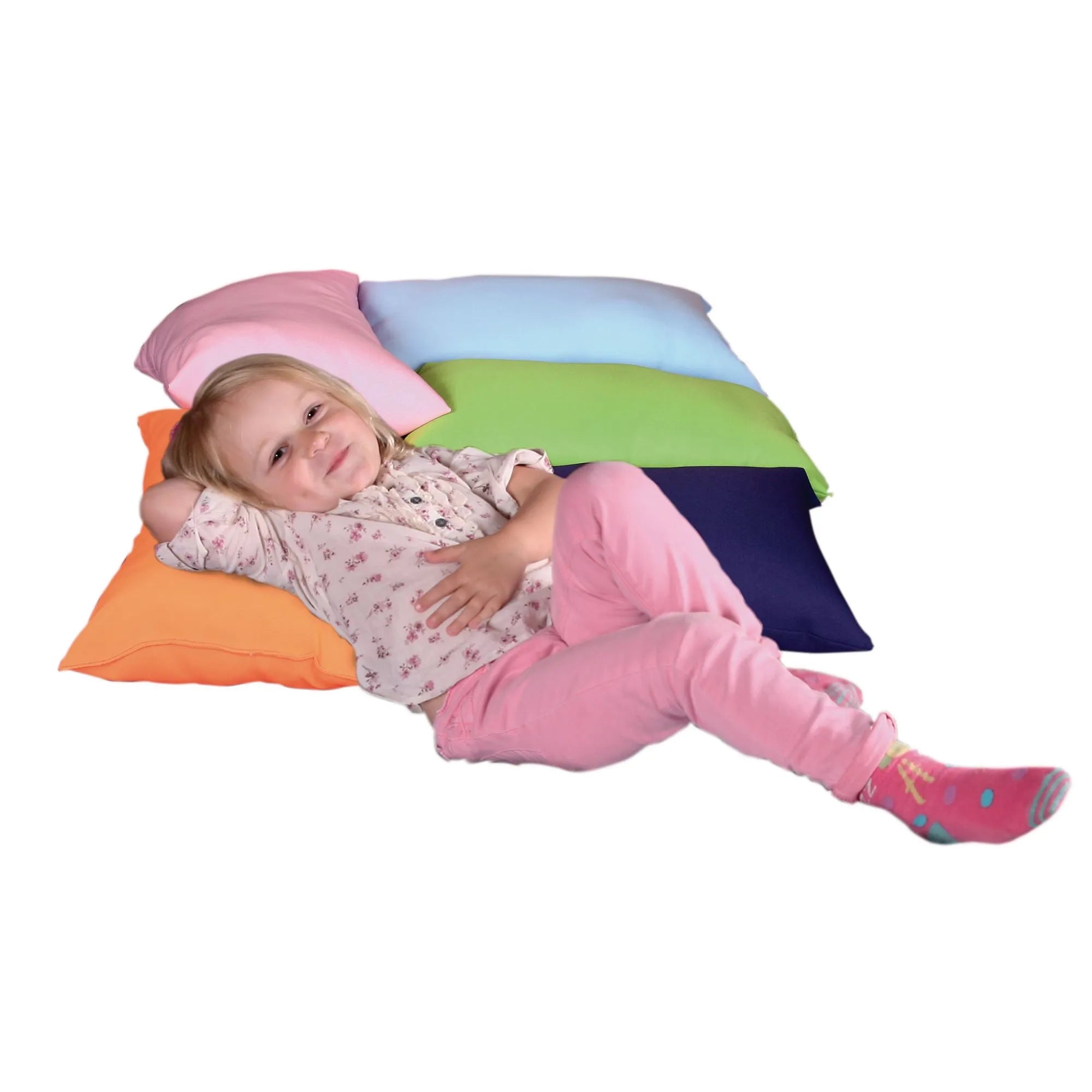 Colourful Floor Cushions Pack of 5-Colourful Floor Cushions Pack of 5