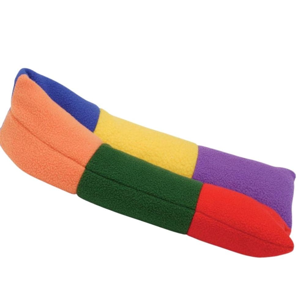 Colourful Weighted Neck Roll, Introducing the Colourful Weighted Neck Roll, a versatile and plush tool designed to provide both sensory benefits and sheer comfort. Infused with just the right amount of weight, this neck roll is not just a comfort accessory but also a therapeutic companion, perfect for kids and adults alike. Key Features: Deep Pressure Therapy: The subtle weight provides a gentle deep pressure, acting as a calming force and providing a sense of security and grounding. It's a non-invasive app