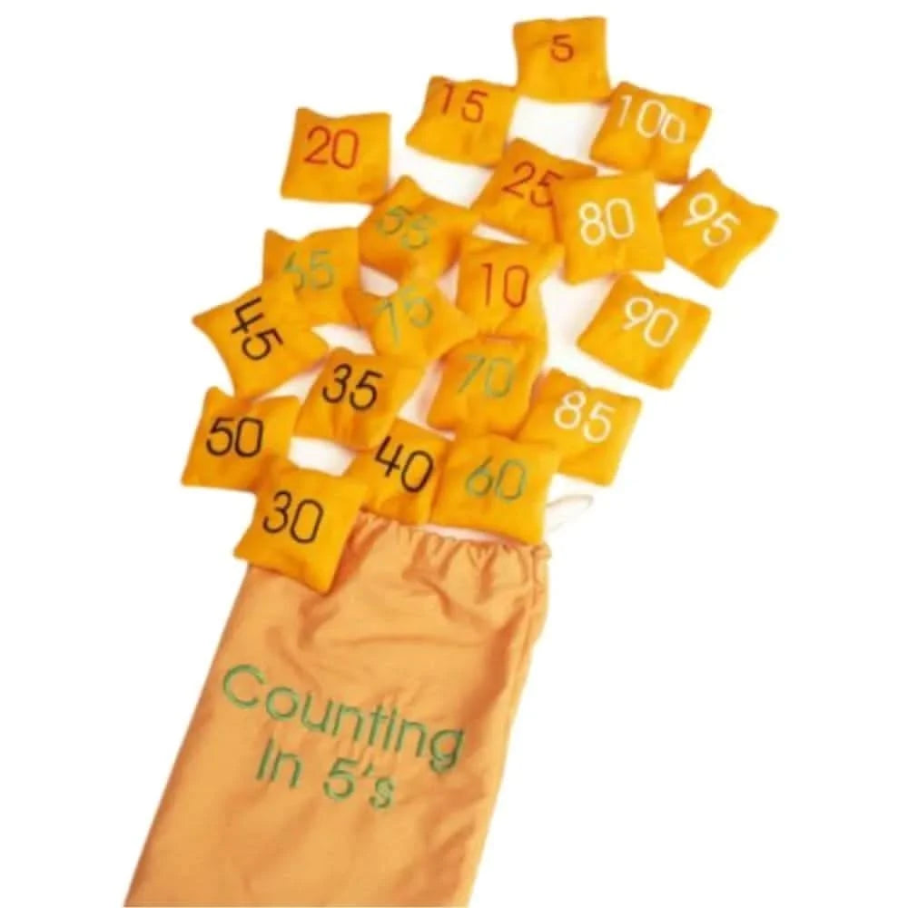 Counting In 5s Bean Bags-Counting In 5s Bean Bags