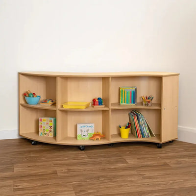 Curved Library Bookcase-Curved Library Bookcase