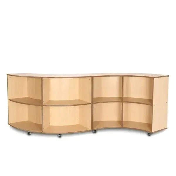 Curved Library Bookcase-Curved Library Bookcase
