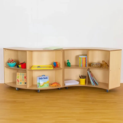 Curved Library Bookcase-Curved Library Bookcase