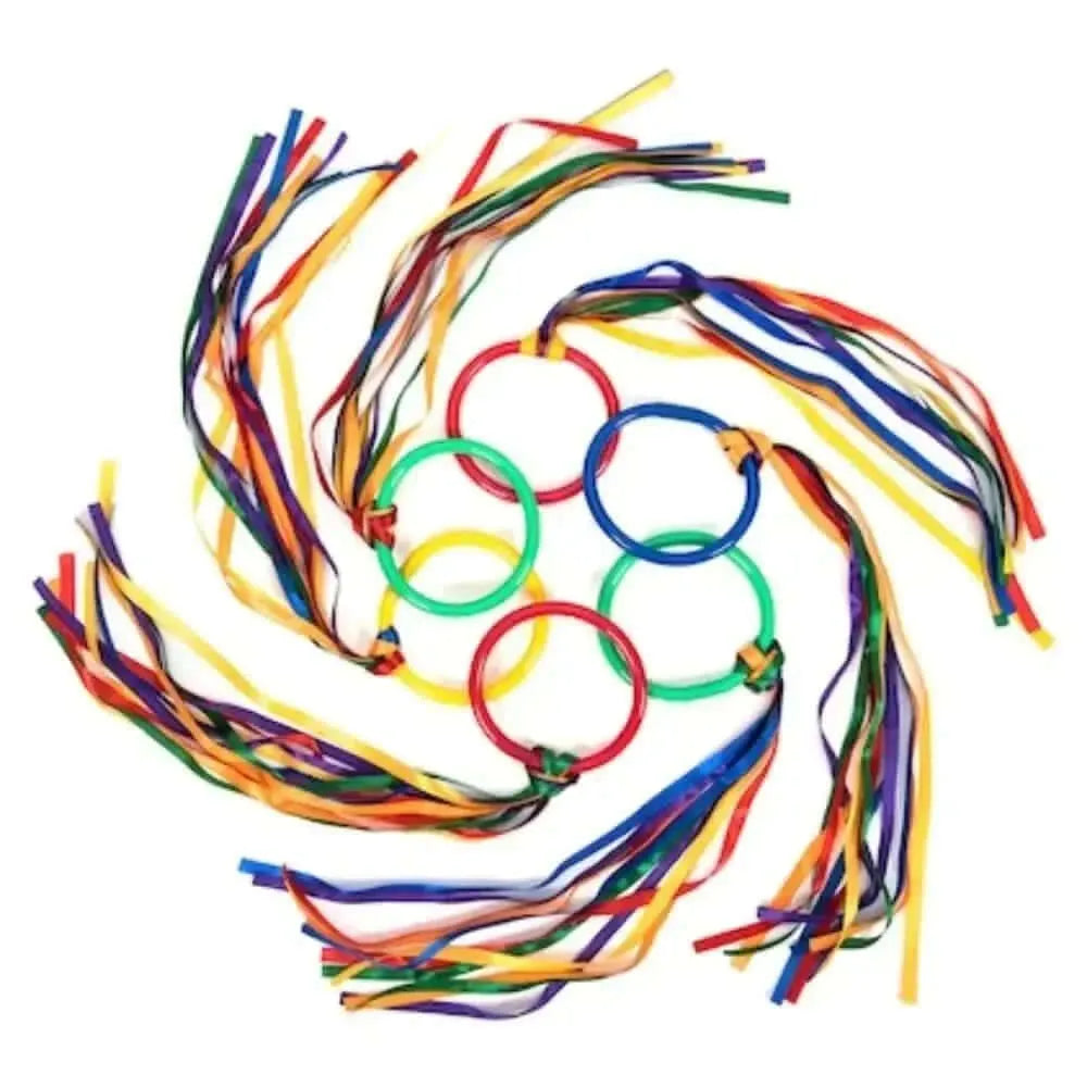 Dancing Ribbon Rings 6pk-Dancing Ribbon Rings 6pk