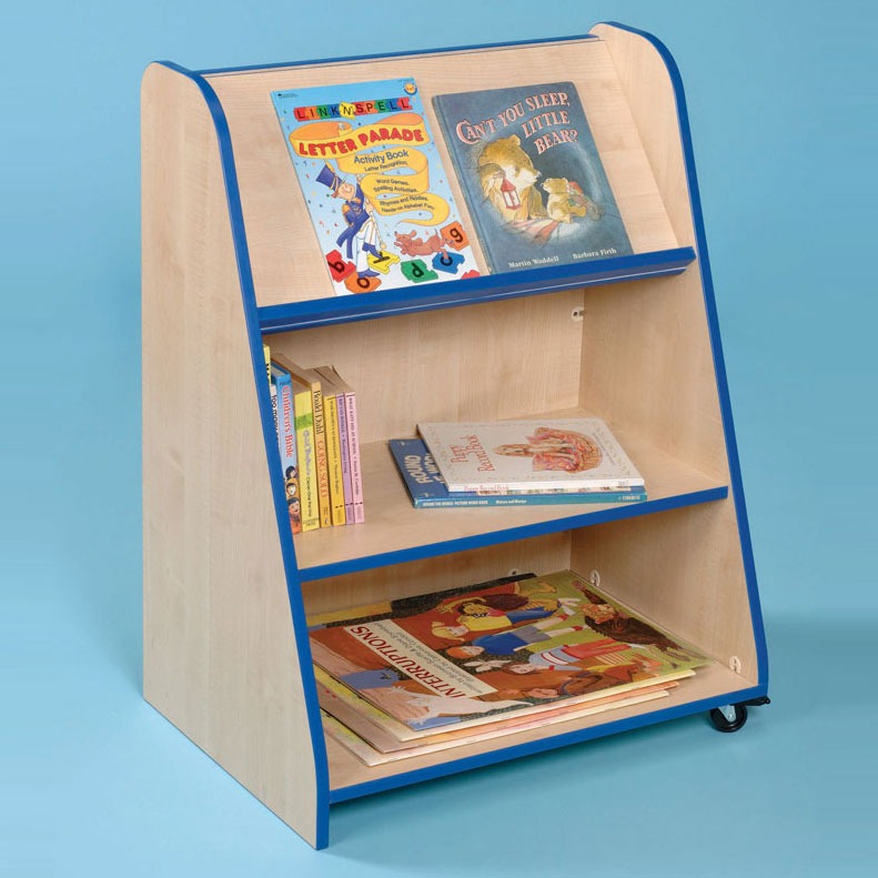 Denby Classroom Mobile Book Display, Introducing the Denby Classroom Mobile Book Display, the ultimate solution for storing books in limited spaces. Part of the Denby early years classroom and library furniture range, this book display unit offers a clever and innovative way to maximize storage space while ensuring easy accessibility to books. Crafted from high-quality MFC with PVC edging trim and delivered fully assembled, the Denby Classroom Mobile Book Display is ready to use right out of the box. Additi
