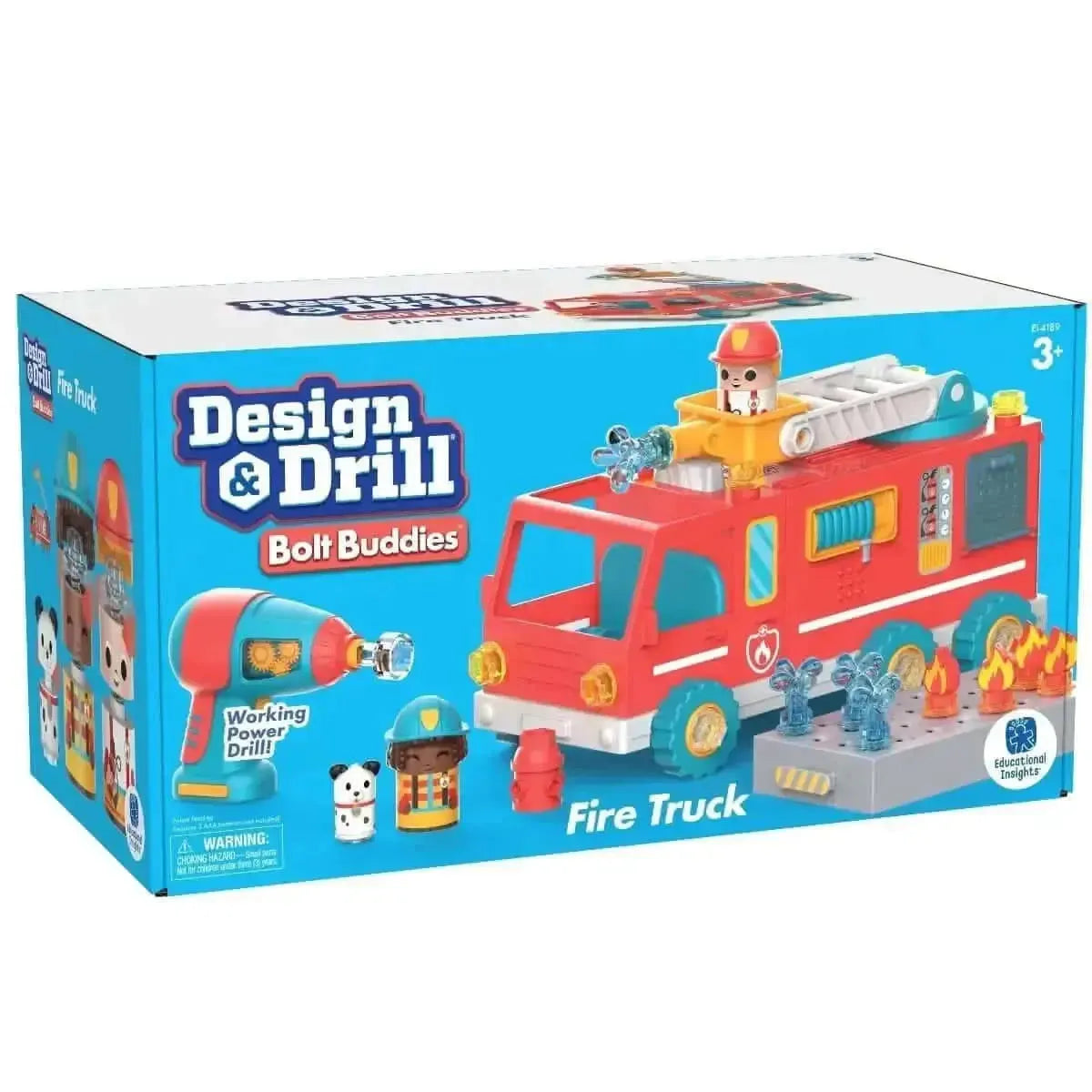 Design & Drill® Bolt Buddies Fire Truck-Design & Drill® Bolt Buddies Fire Truck