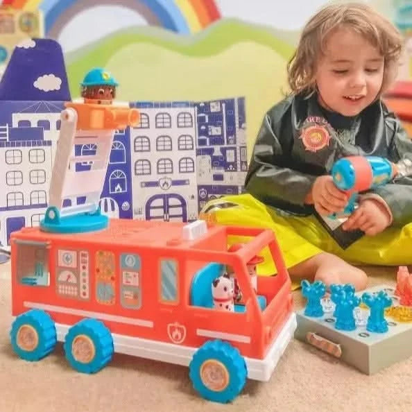 Design & Drill® Bolt Buddies Fire Truck-Design & Drill® Bolt Buddies Fire Truck