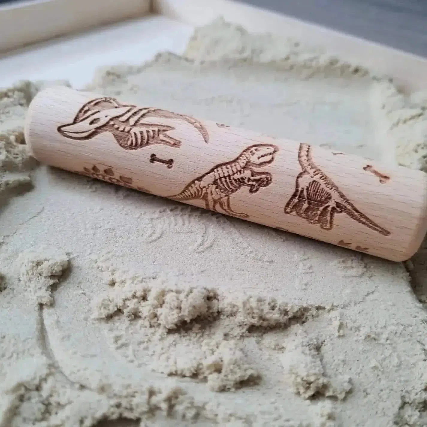 Dino Wooden Roller-Dino Wooden Roller