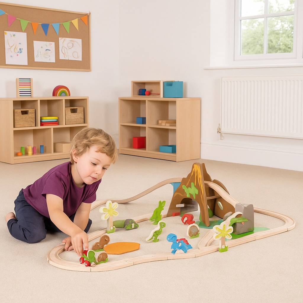 Dinosaur Railway Set