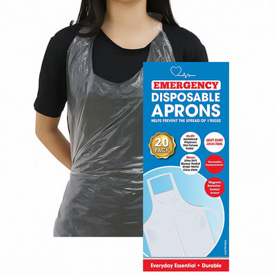 Disposable Aprons 20 Pack-Disposable Aprons 20 Pack