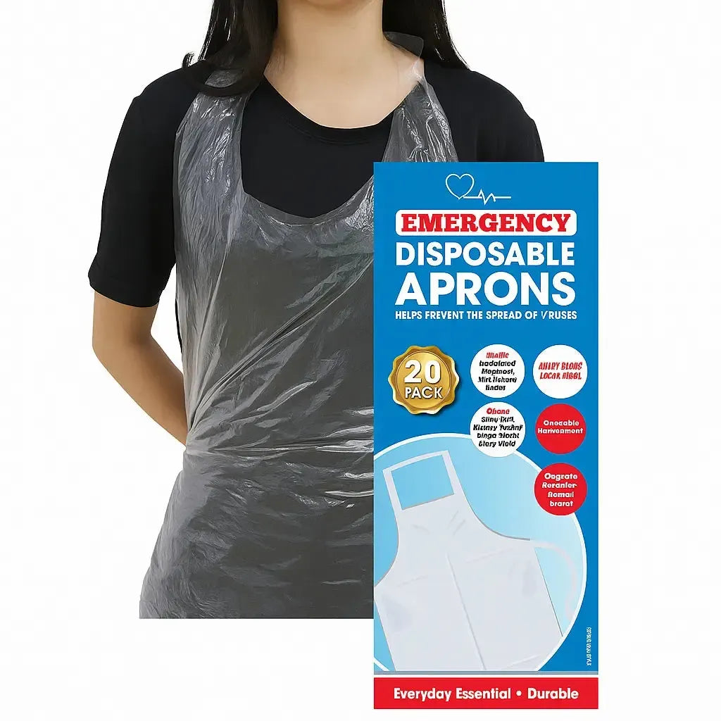 Disposable Aprons 20 Pack-Disposable Aprons 20 Pack