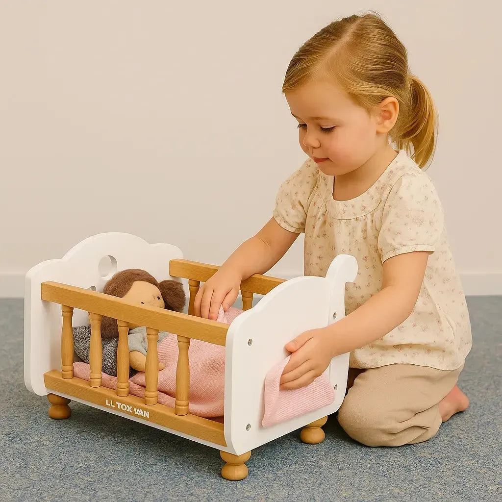 Dolls Wooden Cot-Dolls Wooden Cot