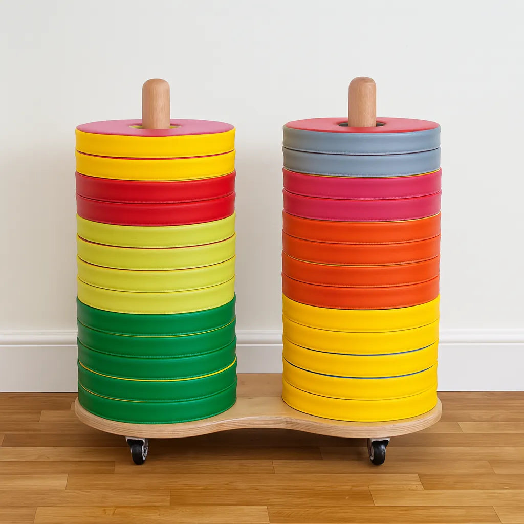 Donut Multi-Seat Trolley with 24 Cushions-Donut Multi-Seat Trolley with 24 Cushions