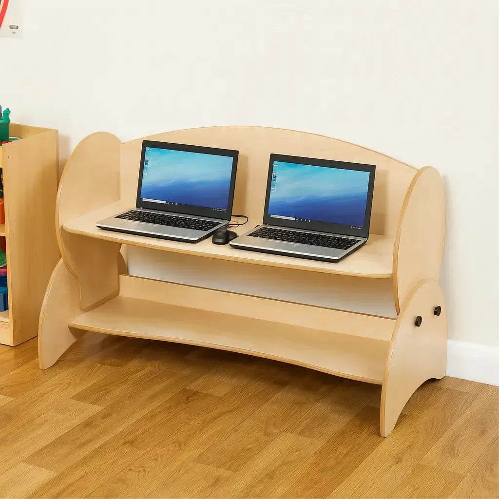 Double Computer Desk-Double Computer Desk
