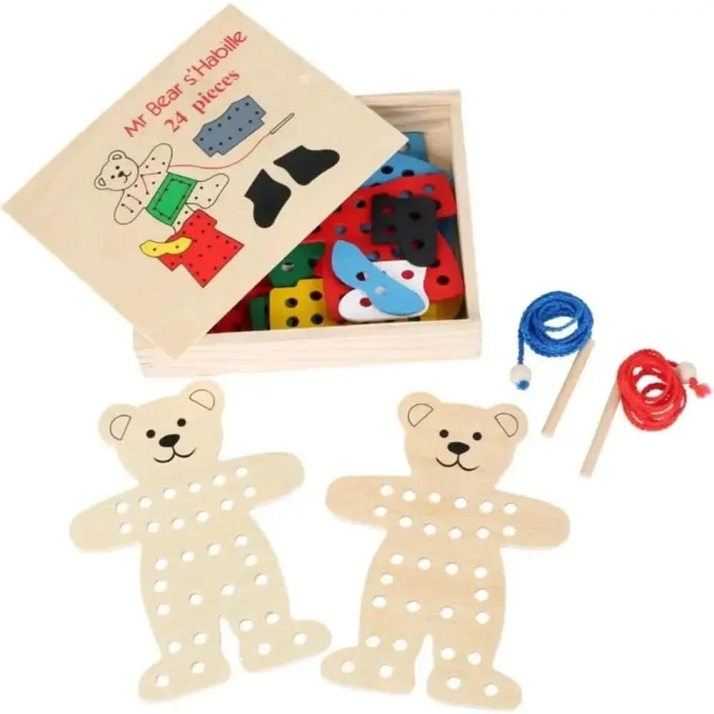 Dress-Up Bears Threading Game-Dress-Up Bears Threading Game