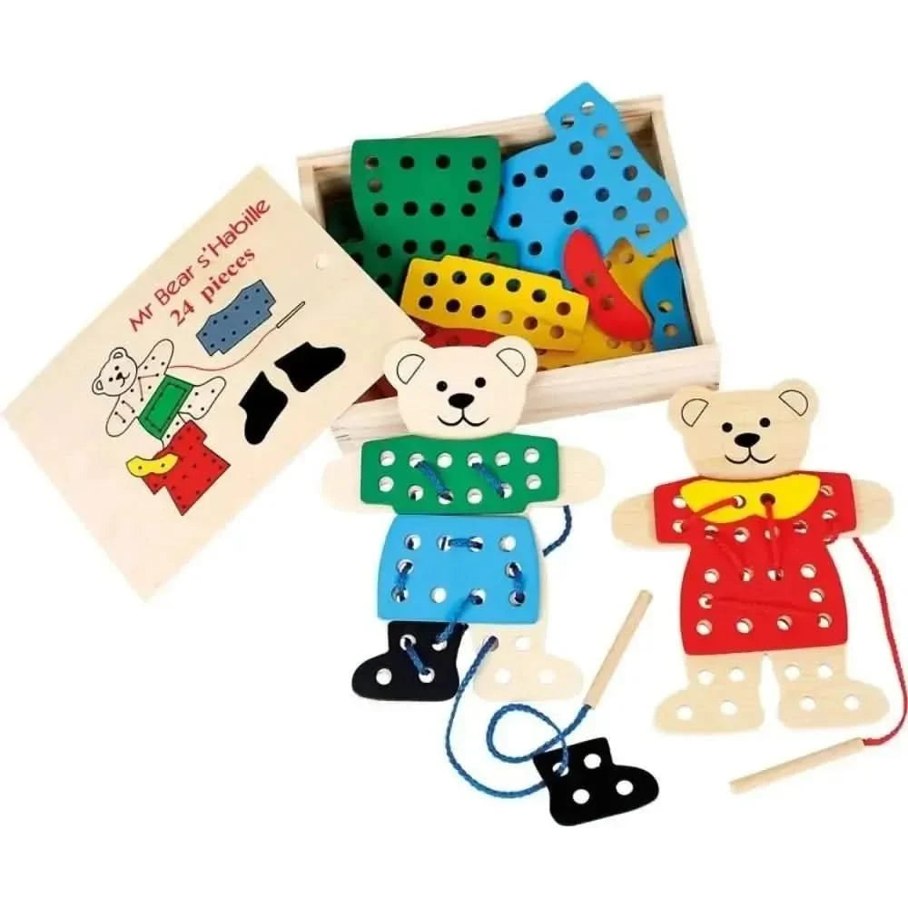Dress-Up Bears Threading Game-Dress-Up Bears Threading Game