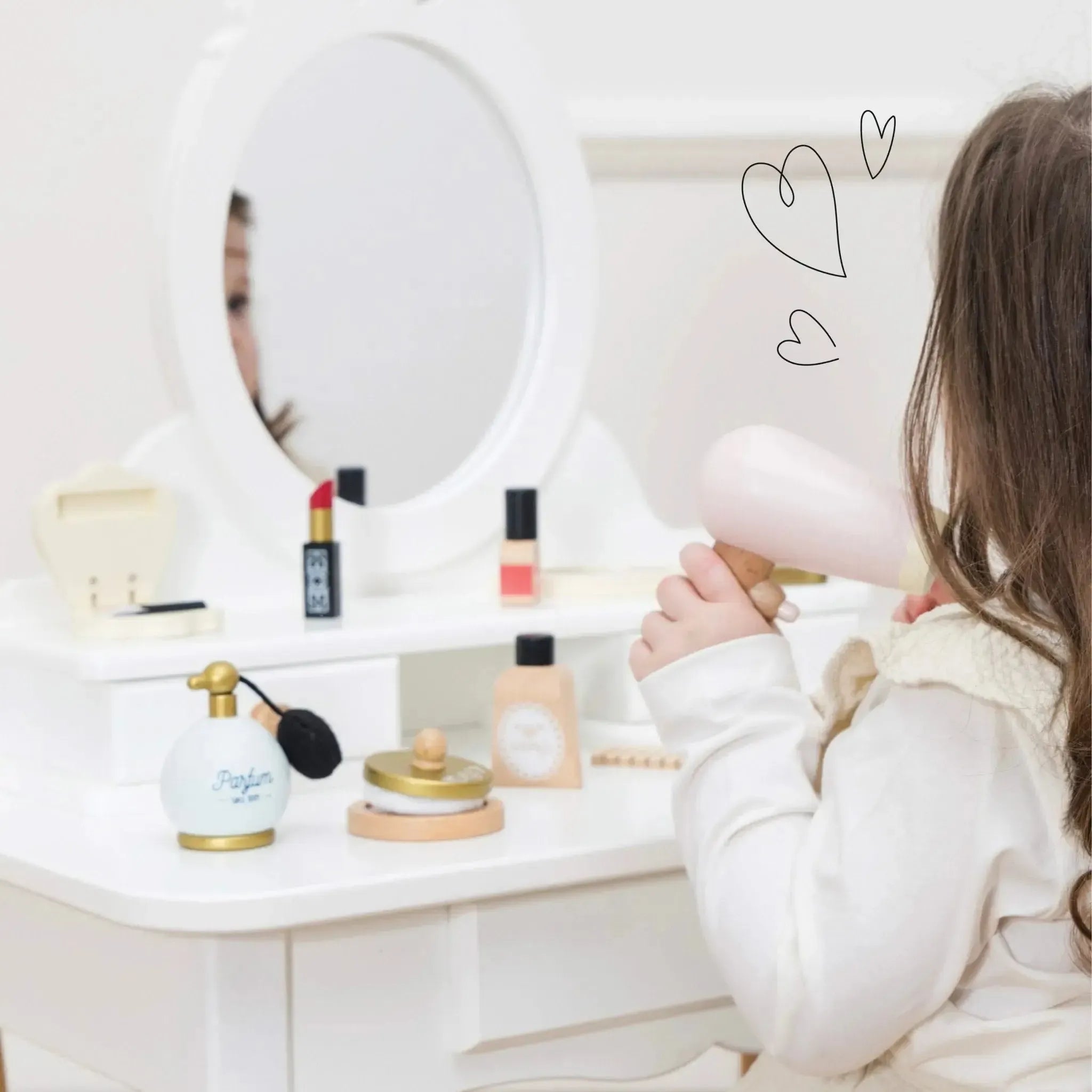 Dressing-up Vanity Table & Stool-Dressing-up Vanity Table & Stool