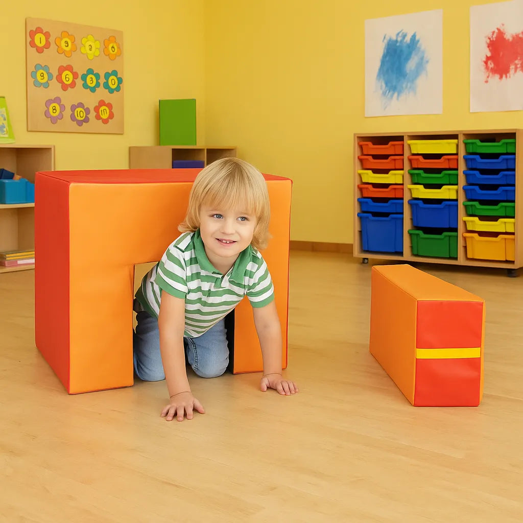 Early Years Crawl Through Soft Play Tunnel and Seat-Early Years Crawl Through Soft Play Tunnel and Seat