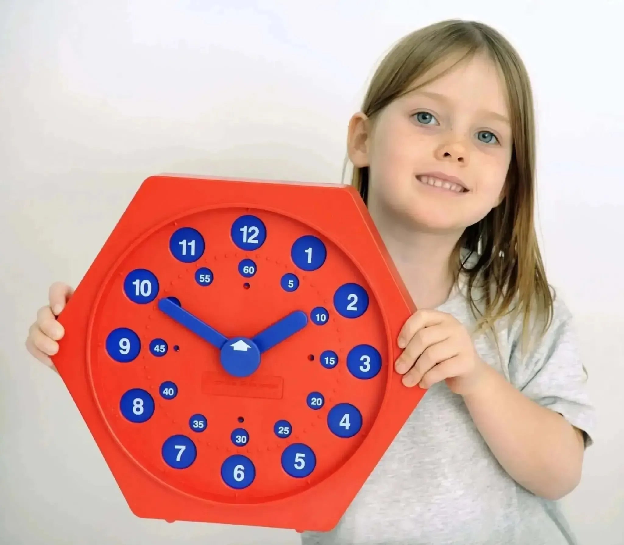 Educational Advantage Time Teacher Manual Clock-Educational Advantage Time Teacher Manual Clock