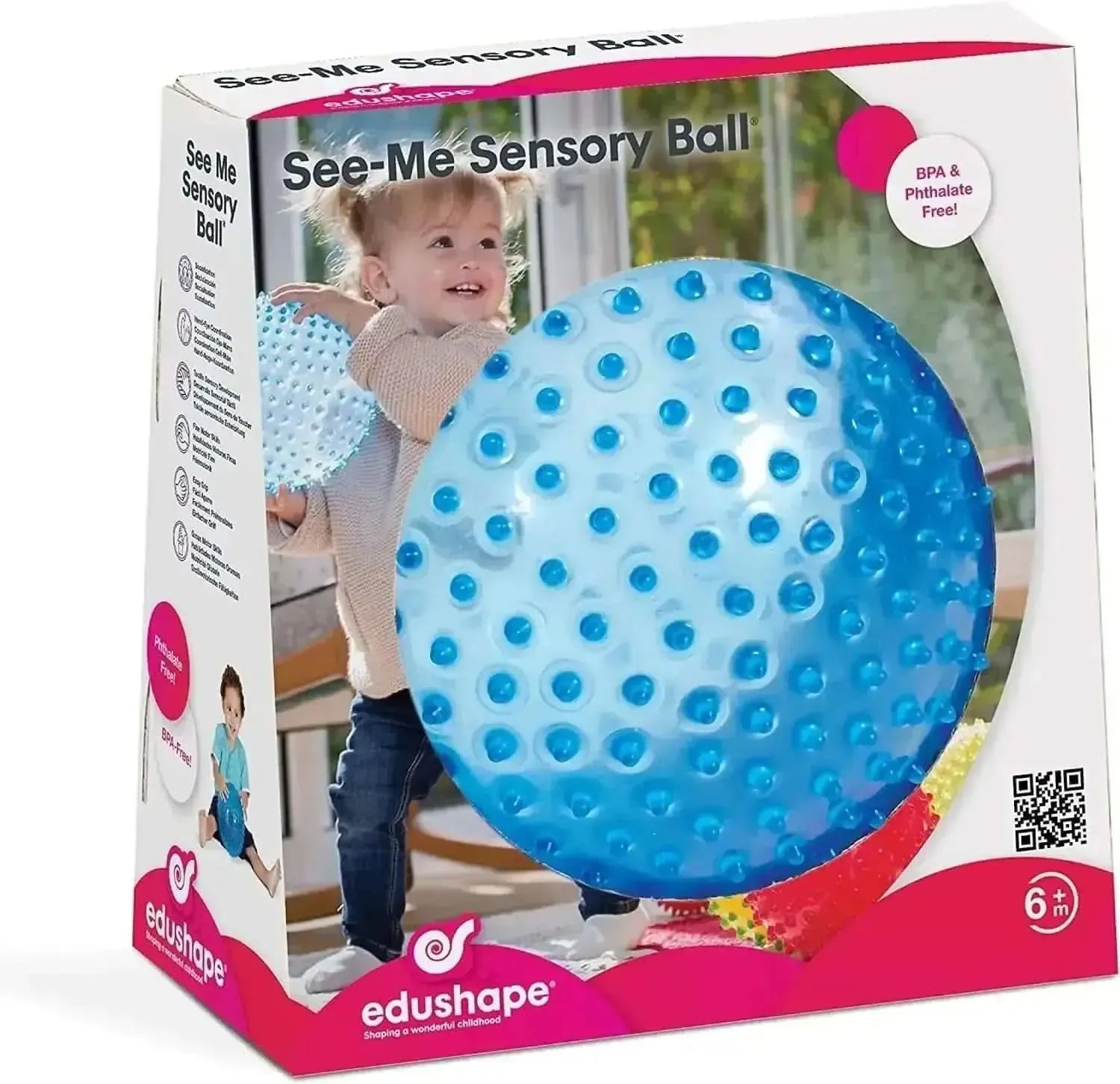 Edushape 18cm See Me Sensory Ball-Edushape 18cm See Me Sensory Ball