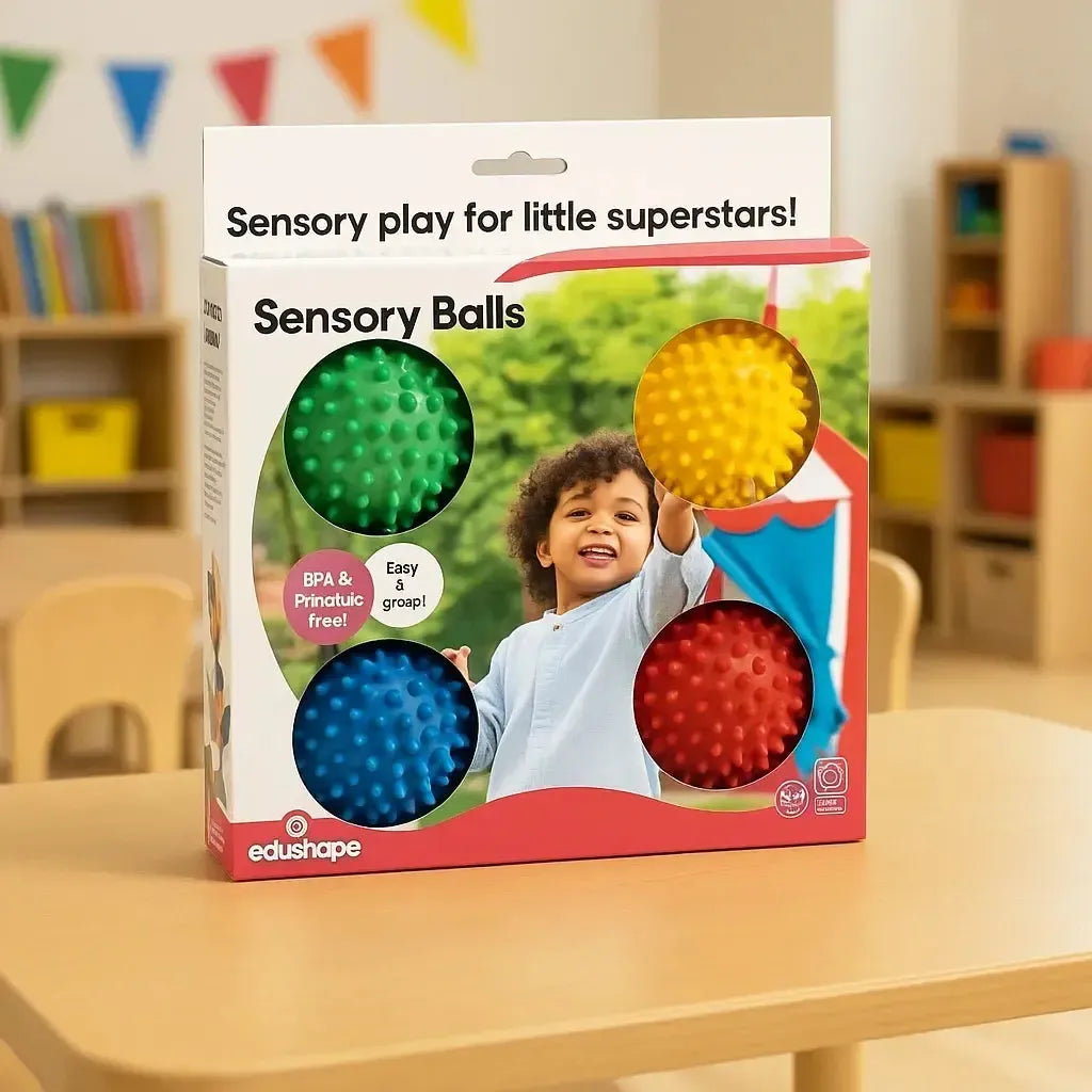 Edushape 4 Pack Sensory Balls-Edushape 4 Pack Sensory Balls