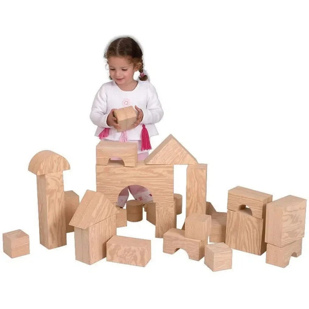 Edushape Big Wood Like Foam Blocks-Edushape Big Wood Like Foam Blocks