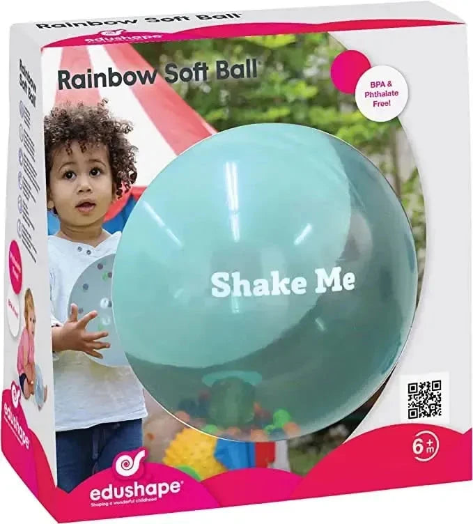 Edushape Rainbow Soft Ball-Edushape Rainbow Soft Ball