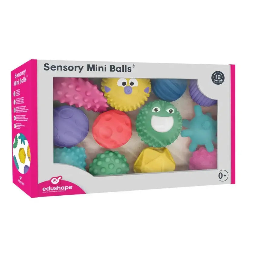 Edushape Sensory Mini Balls 12 Piece Set-Edushape Sensory Mini Balls 12 Piece Set
