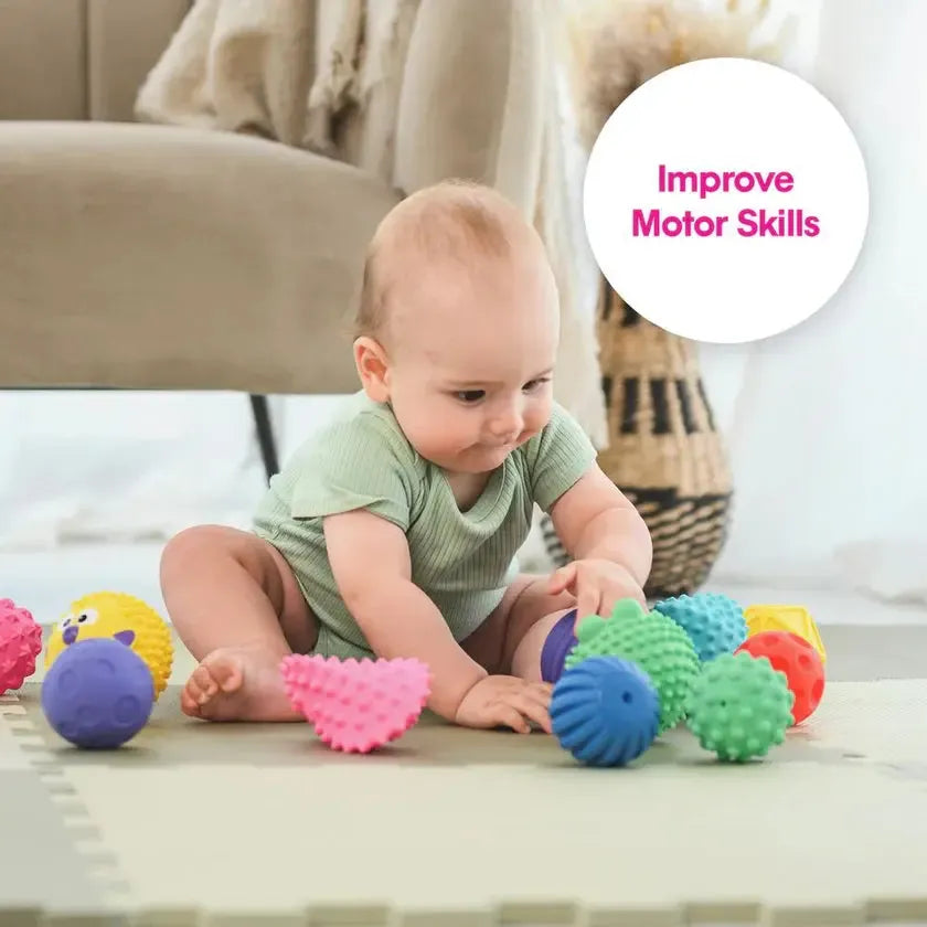 Edushape Sensory Mini Balls 12 Piece Set-Edushape Sensory Mini Balls 12 Piece Set