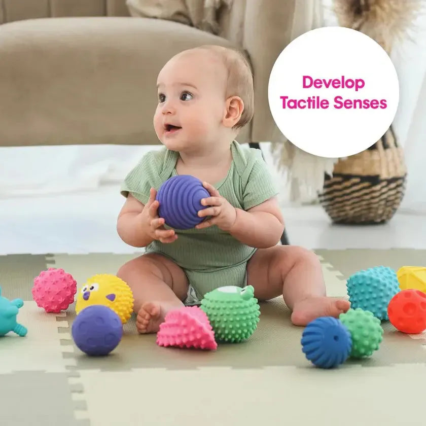 Edushape Sensory Mini Balls 12 Piece Set-Edushape Sensory Mini Balls 12 Piece Set