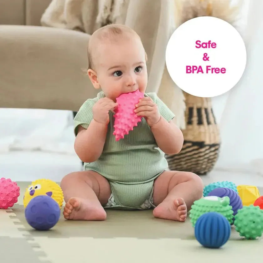 Edushape Sensory Mini Balls 12 Piece Set-Edushape Sensory Mini Balls 12 Piece Set