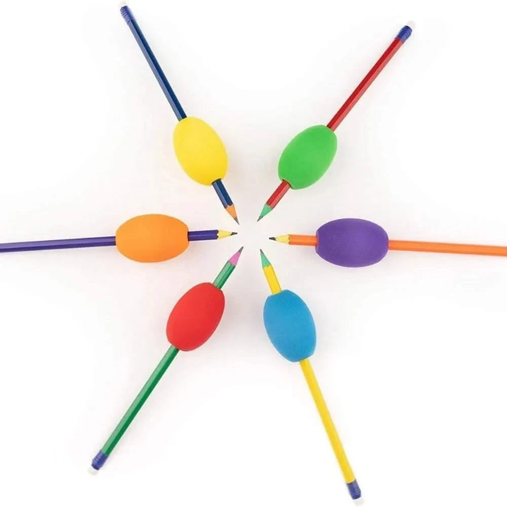 Egg Pencil Grips 6 Pack-Egg Pencil Grips 6 Pack
