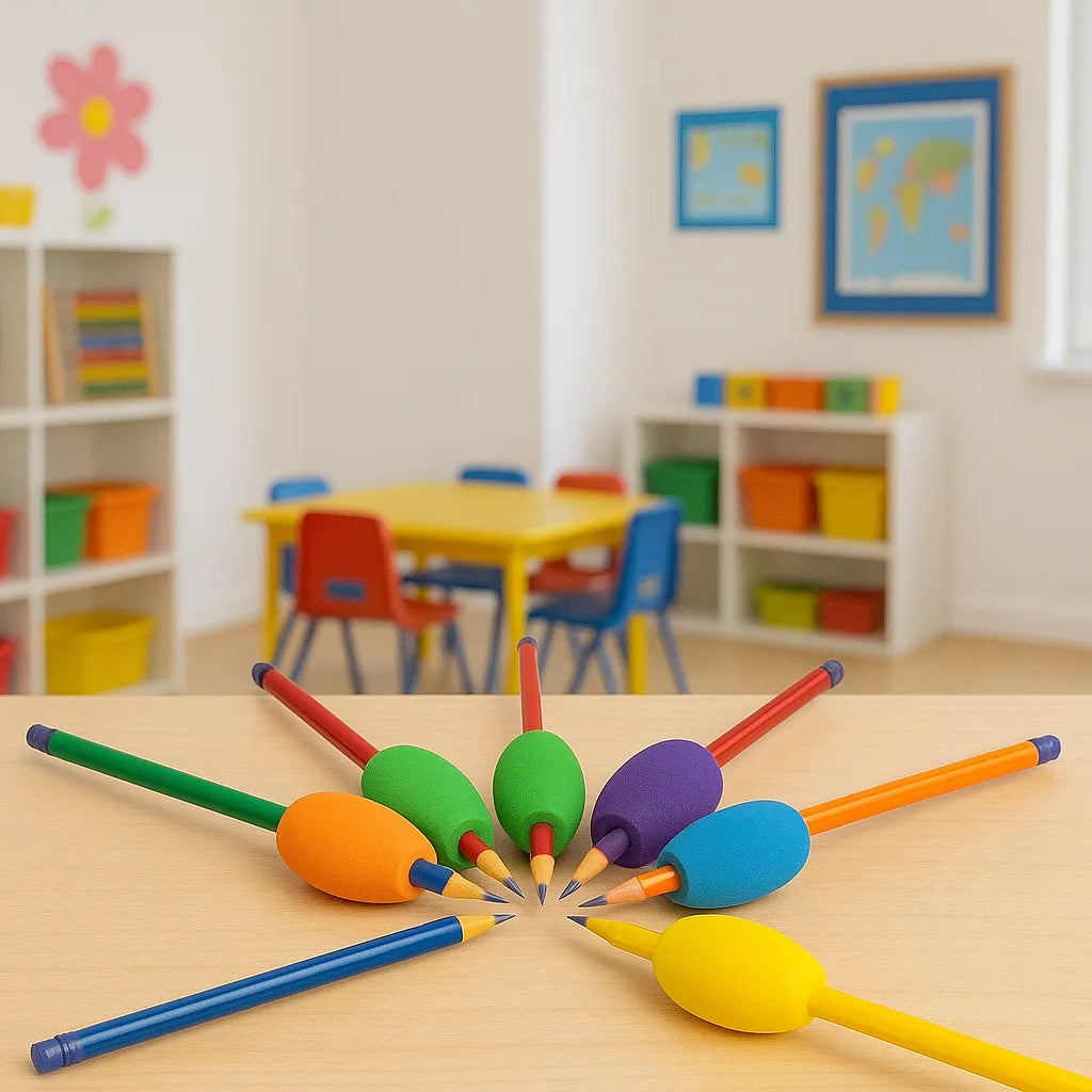 Egg Pencil Grips 6 Pack-Egg Pencil Grips 6 Pack