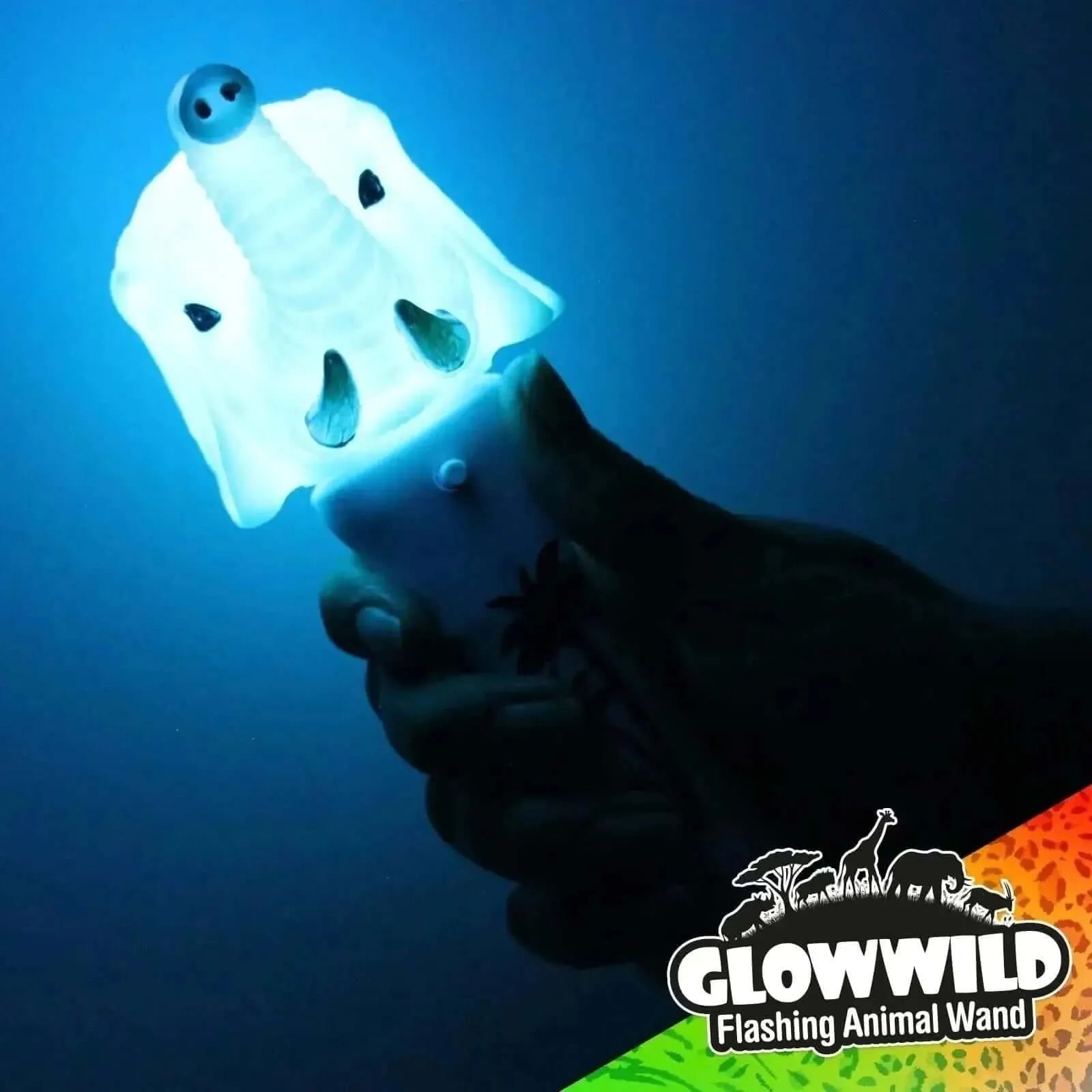 Elephant Mini Light Up Animal Wand 7"-Elephant Mini Light Up Animal Wand 7"