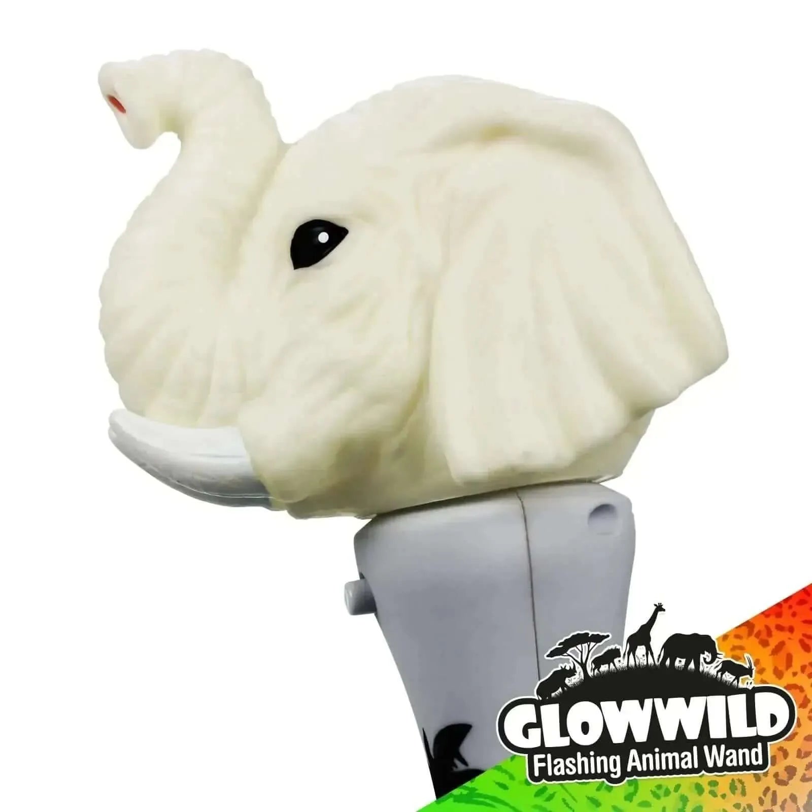 Elephant Mini Light Up Animal Wand 7"-Elephant Mini Light Up Animal Wand 7"
