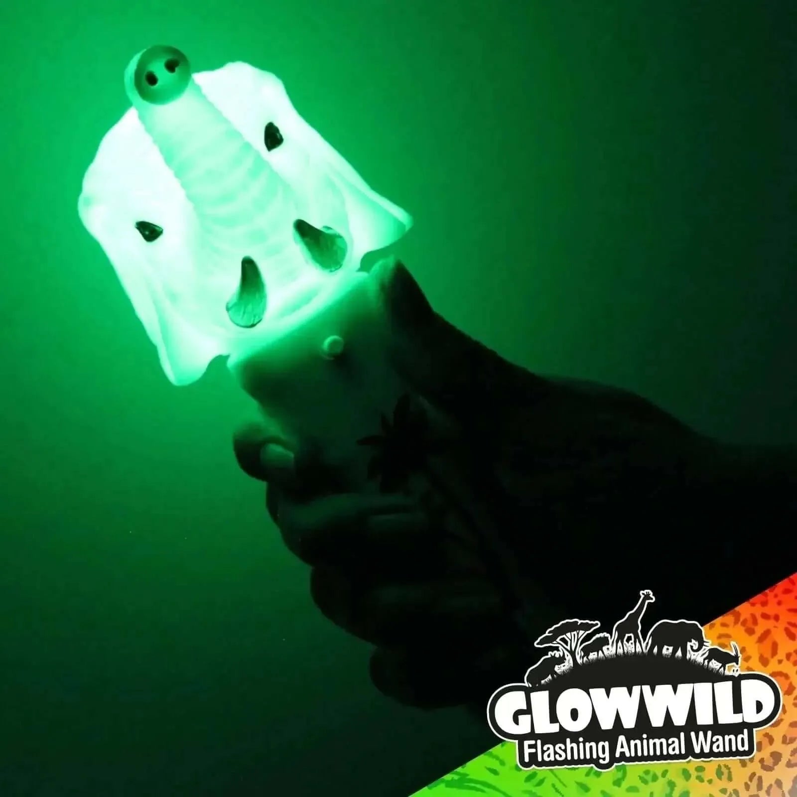 Elephant Mini Light Up Animal Wand 7"-Elephant Mini Light Up Animal Wand 7"